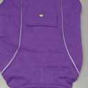 Malier Dog Winter Coat, Windproof Dog Cold Weather Coats with Real Pocket, Winter Extra Warm Pet Coat Fleece Jacket Reflective Clothes for Small Medium Large Dogs and Puppy (Purple, Large)