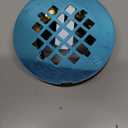 Westbrass D206B-26 2" No-Caulk Brass Compression Shower Drain with 4-1/4" Round Grid Cover, 1-Pack, Polished Chrome