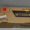 Rolling TV Stand with Shelf for 23-65 inch TVs up to 88lbs, Portable Mobile TV Cart with Silent Wheel, Tilt & Height Adjustable Universal Corner TV Stand for Bedroom, Living Room, Office (Black)