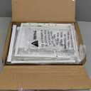 Furologee Nightstands Set of 2, End Table with 2 Fabric Drawers, Night Stand with 2 Hooks, Open Wood Shelf Bedside Table for Bedroom/Living Room/White