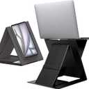 MOFT Folding Laptop Stand Lap Desk, Portable & Mini Computer Stand Laptop Desk for Travel and Home Office, Ergonomic Design with Adjustable Viewing Angles, Lightweight Computer Cooling Riser, Black