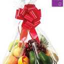 Purple Q Crafts Clear Basket Bags, Large Clear Cellophane Wrap for Baskets & Gifts 24"x30" (5)