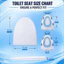 2-in-1 Toilet Seat, V-Shape Soft Close with Toddler Seat