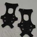 11 Spikes Crampons, Upgraded Version Stainless Steel Anti-Slip Microspikes，Ice Cleats Traction Grips for Hiking Shoes and Boots, Safe Protect for Hiking Fishing Mountaineering Walking Black, Large