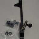 Throttle Cable Bracket Compatible with Holley 4500 Series Carburetor Throttle Cable Bracket Billet Aluminum Carburetor Bracket with Dual Return Springs Black