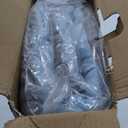 Bedsure Back Heating Pad for Neck and Shoulders, Weighted Heated Pad with Vibration, FSA HSA Eligible, Mother's Day & Birthday Gifts for Women Men Mom, Auto Shut Off, 5lbs 12" x 24", Grey (12"x24", 01 - Grey)