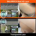 13x4 HD Lace Frontal Only,12A Unprocessed Virgin Body Wave Human Hair Frontal 0.10mm Ultra Thin Invisible Lace Natural Black (12 Inch, Body Wave)