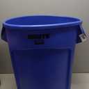 Rubbermaid Commercial Products BRUTE Heavy-Duty Round Trash/Garbage Can, 20-Gallon, Blue, Outdoor Waste Container for Landscapers/Construction/Restaurants/Back of House/Offices/Warehouses