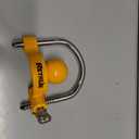 RETRUE Universal Coupler Lock Trailer Locks Ball Hitch Trailer Hitch Lock Adjustable Security Heavy-Duty Steel Fits 1-7/8 Inch, 2 Inch, 2-5/16 Inch Couplers, Yellow