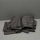 NICETOWN Grey Blackout Curtain Panels for Bedroom, Thermal Insulated Grommet Top Blackout Draperies and Drapes for Basement (2 Panels, W70 x L54-inch, Grey)