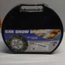 Snow-Chains Auto Fixing 1 Min Quick Fit Easy Installation Tire-Chains, Portable Reusable Universal Emergency Tire Traction Chain for Passenger Car, Pickup Trucks and SUV - Set of 2