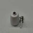 Hand Soap Dispenser Ceramics Bottles with Stainless Steel Pump Bathroom Empty Shampoo Bottles 10oz/300ml 2.76 inches Tall and 1.18 inches Wide (Sus-white)
