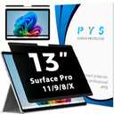 PYS Magnetic Privacy Screen for Surface Pro 11 13inch 2024 - Easy Install & Detach, Scratch Resistant, Anti-Glare Protector compatible with Microsoft Surface Pro 10/9/8/X