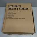 Houseables Marquee Letters, Sign Letters, Marquee Sign, Markee, Plastic, Acrylic, Changeable, for Outdoor Board, Letterboard, Church, Restaurant, 4 Inch Character on 5 Panel, 301 PC with Numbers (Red/Black)