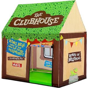 SweHouse Kids Play Tent Indoor: Clubhouse Tent for Kids with Rollup Door and Windows for Outdoor Games  Boys Tent Playhouse Toddlers Toys Tent for Birthday Gifts