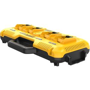 DEWALT Battery Charger for 12V MAX, 20V MAX and FLEXVOLT 20V/60V MAX Batteries, 8 Amp, 4 Port Simultaneous Fast Charging Station (DCB104)