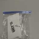 LHS Pepper Mill Grinder Salt Grinder, Arcylic Peppercorn Grinders with Adjustable Ceramic Coarseness-Clear(1 Pack)