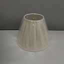 Aspen Creative 32197A Transitional Empire Shape Spider Construction Lamp Shade in Frost, 6" Top x 12" Bottom x 9" Slant Height (Ivory)