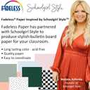 Fadeless Schoolgirl Style Bulletin Board Paper, Enchanted Garden 47.25" x 25' 1 Roll