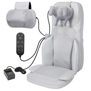 Massage Chair Pad with Dual Neck Modules and Heat, Grey
Shiatsu neck and back massager with heat, fixed-area back kneading, seat vibration for home and office chairs