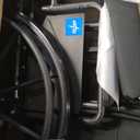 Medline Comfortable Folding Wheelchair with Swing-Back Desk-Length Arms and Swing-Away Footrests, 20W x 16D Seat