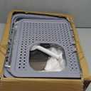 RIZZARI Cat Litter Box, Foldable Cat Box with Drawer, Large Capacity Litter Box with Lid, Top Opening Litter Pan for Small to Big Cats (Light Gray) (Light Gray)