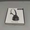 Mopchnic Bluetooth Headset, Wireless Headphone with AI Noise-Canceling Microphone On Ear Wireless Headset with USB Dongle for Computer Office (Black)