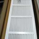 24"Wx8"H Duct Opening Return Air Grille,Air Return Vent Cover Grill for Sidewall and Ceiling,Solid Steel AC Vent Cover HVAC Cold Air Intake Grille Without Filter House,Outer Dimension:25.75WX9.75"H, For 24''W8''H-Duct Opening
