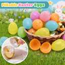 MGparty 100 PCS Easter Eggs Bulk, 2.3" Plastic Fillable Easter Eggs in Pastel Colors with 10 Golden Eggs, Empty Eggs for Egg Hunt, Easter Basket Stuffers, Party Favors and Decorations