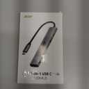 Acer 10 Gbps USB C Hub, USBC Splitter with 4*USB C 3.2 and 100W PD Port, Fast Transfer Type-C Multiport Adapter Compatible with MacBook Pro/M2/M1, iPad, Surface Pro, XPSNo Video Output