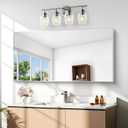 BONEWEI Silver Bathroom Mirror,24x48 inch Wall Mirror for Bathroom Wall Mounted,Large Rectangle Mirror for Bathroom Over Sink,Modern Metal Frame for Living Room,Bedroom Entryway,Horizontal/Vertical