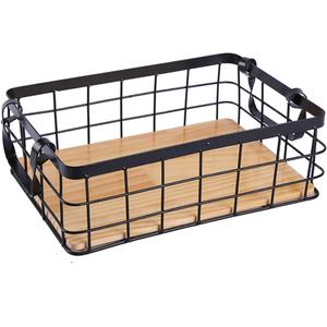 Black Kitchen Storage Basket 11x7