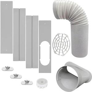Portable Air Conditioner Windows Vent Kit with 5.9 Exhaust Hose Window Seal Kit for Portable Air Conditioner, Adjustable Sliding Window Kit Plate for AC Unit Suitable for 5.9/15 CM AC