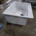 33x22 Drop In Kitchen Sink White 1 Hole, 33 Inch Topmount Fireclay Sink Drop In Single Bowl, Heavy Duty Large Capacity Deep Basin, w 2 Custom Accessories, Pure White, for Kitchen, Large, Min. Cabinet Size: 36"
