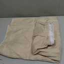 Tingjoo Beige 9 ft X 30'' Teacher Desk Skirts Linen Textured