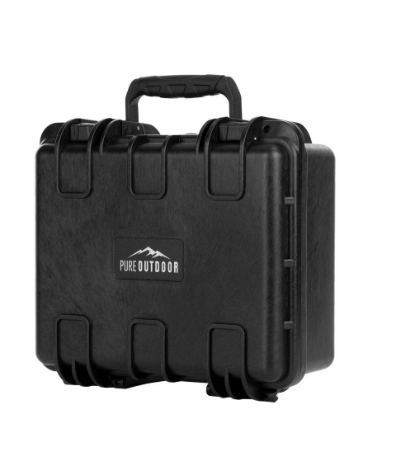 Monoprice Weatherproof Hard Case with Customizable Foam - Shockproof, IP67 Level Dust and Water Protection Up to 1 Meter Depth , 19in x 16in x 8in, 28.5 Liter, Black - Pure Outdoor Collection