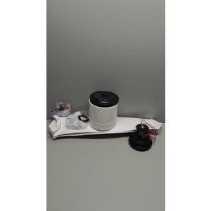 52-Inch White Ceiling Fan Without Light, Modern Low-Profile Flush Mount Fan with Remote, 6-Speed Reversible Quiet DC Motor,for Balcony, Living Room, Bedroom (No Light)