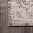 JONATHAN Y Alhambra Ornate Medallion Modern Brown/Cream Runner Rug, 2x10, Vintage, Bohemian, Easy-Cleaning for Living Room, Bedroom, Kitchen, Pet Friendly, Non-Shedding (MDP400B-210)