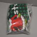 LIN&BABAY 4Pcs Christmas Shower Curtain Set, Christmas Bathroom Sets with Non-Slip Rugs, Toilet Lid Cover and Bath Mat, Christmas Holiday Bathroom Decor with Hooks 71'' x 71'' (Green)