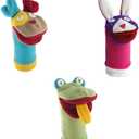 Cate and Levi Pets Collection Hand Puppets-Set of Three Includes Puppy, Bunny and Frog (100% USA Polar Fleece)