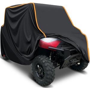 StarknightMT UTV Cover 4 Seater, Waterproof Cover Compatible with Polaris Ranger Crew 1000 900 570 800 General RZR Talon Teryx 4-Door with Reflective Strips Heavy-Duty 420D UTV Full Weather Cover