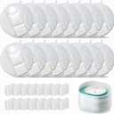 3 x Replacement Filters Compatible with oneisall PWF-001 2L/67oz Stainless Steel Pet Water Fountain Filters with Replacement Pre-Filter Pump Sponges (16+16)