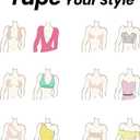 TITU Strapless Bra for Big Bust - Sticky Push Up for Large Breasts, Backless Plus Size Invisible with Boob Lift Tape