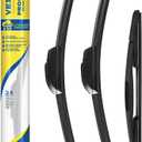 3 Pack Windshield Wiper Blades Compatible with 2007-2017 Jeep Wrangler 2008-2018 Wrangler JK Original Factory Quality Front Rear Wipers Blade Set for My Car - 15" 15" 13"