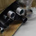 Black Extra Long Curtain Rods 240 Inches - Heavy Duty 1 Inch Adjustable Metal Drapery Rod for Large Windows, Sliding Doors, 5 Holders, Wall & Ceiling Mount, Easy Installation, Modern Design