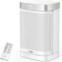 DREO Atom One Space Heater with Remote, 70Oscillating Electric Heaters with Digital Thermostat, 1500W PTC Ceramic Heater, 12h Timer, Quiet Safety Heating, Portable Heater for Home Office (Standard, Starlight)