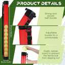 Lenwen 2 Pack Tennis Ball Tube Pickup, Fits 15 Tennis Ball with Shoulder Strap, Lightweight Collector Holder Picker Grabber Retriever Tube Carrier for Players, Coaches & Instructors, 38.2 in