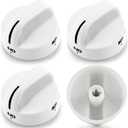 AMI PARTS Surface Burner Knob Gas Stove Knob 8273104 Control Knob Replacement Parts Compatible with Whirlpool Stove/Ranges - Replaces WP8273104 PS393679-4 Pack