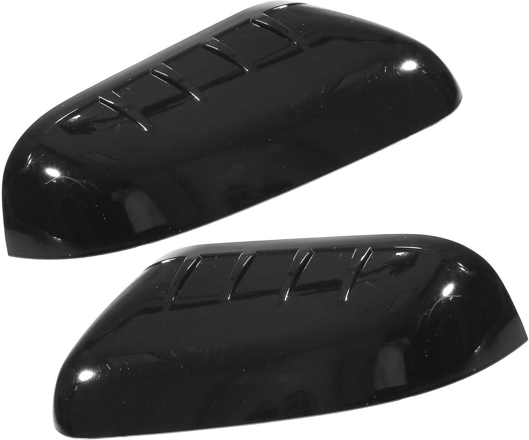 for Ford Explorer 2011-2015 Driver Passenger Side Mirror Covers Cap Overlay Rearview Mirror Guard Covers Gloss Black 1 Pair