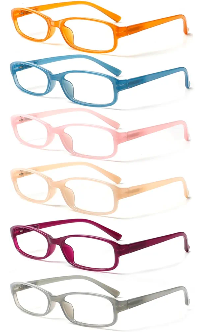 NORPERWIS 6 Pack Ladies Reading Glasses for Women Blue Light Blocking Spring Hinge Fashion Eyeglasses Readers for Women (Mix Color-1, 2.00